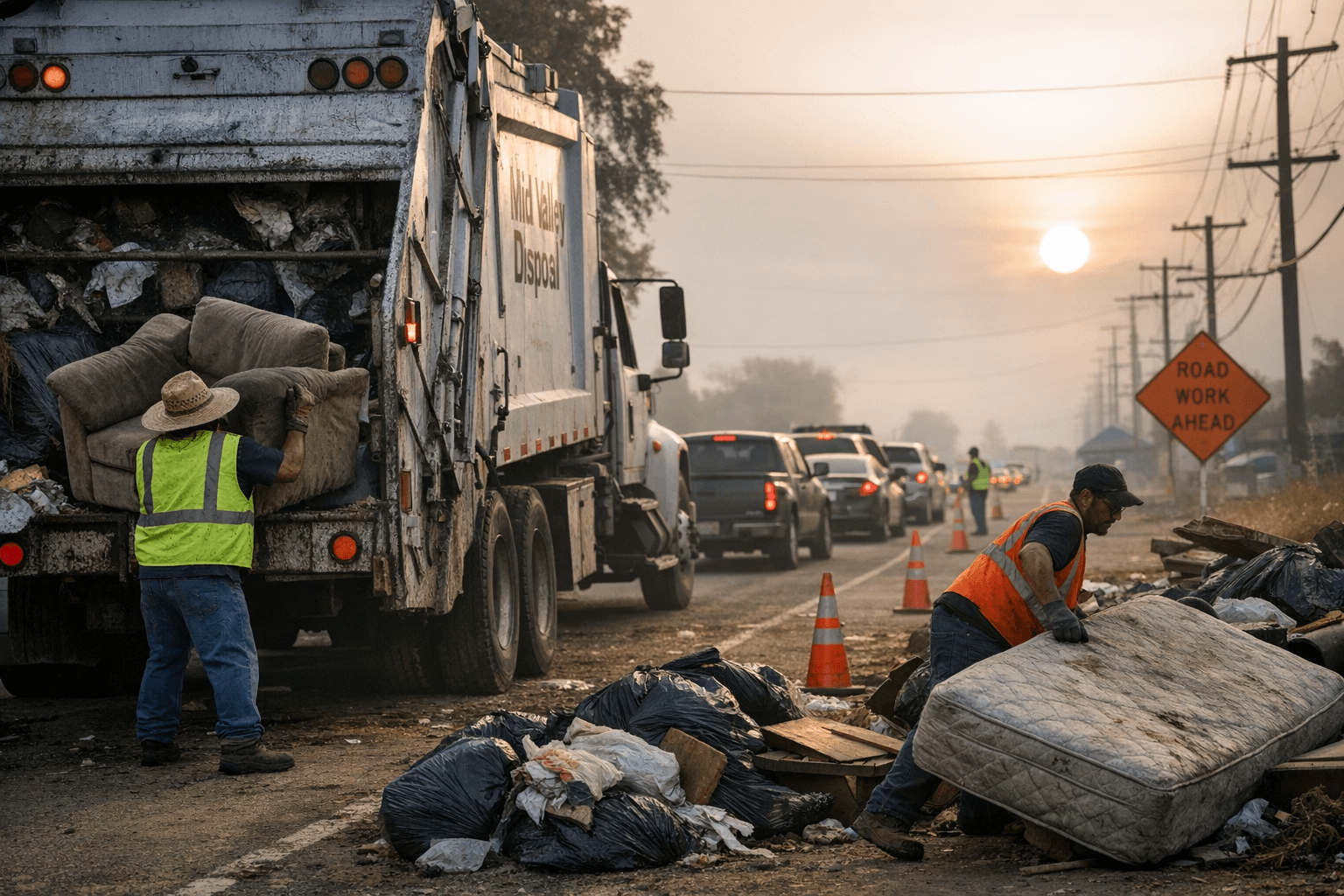 Three-Day Clean‑Up at Nelson & McCall Offers Trash Relief, Traffic Notice