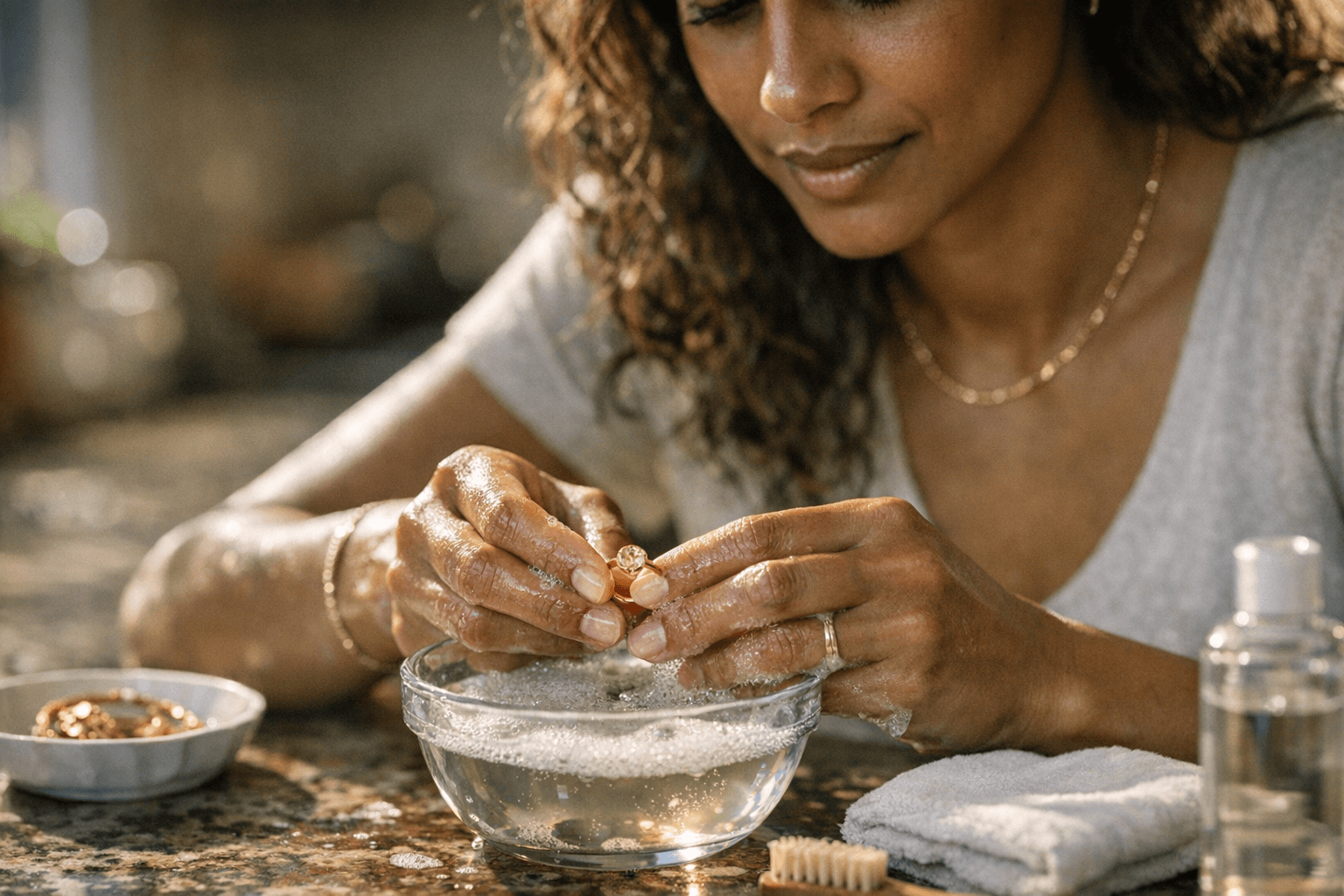 How to Clean Gold Jewelry at Home