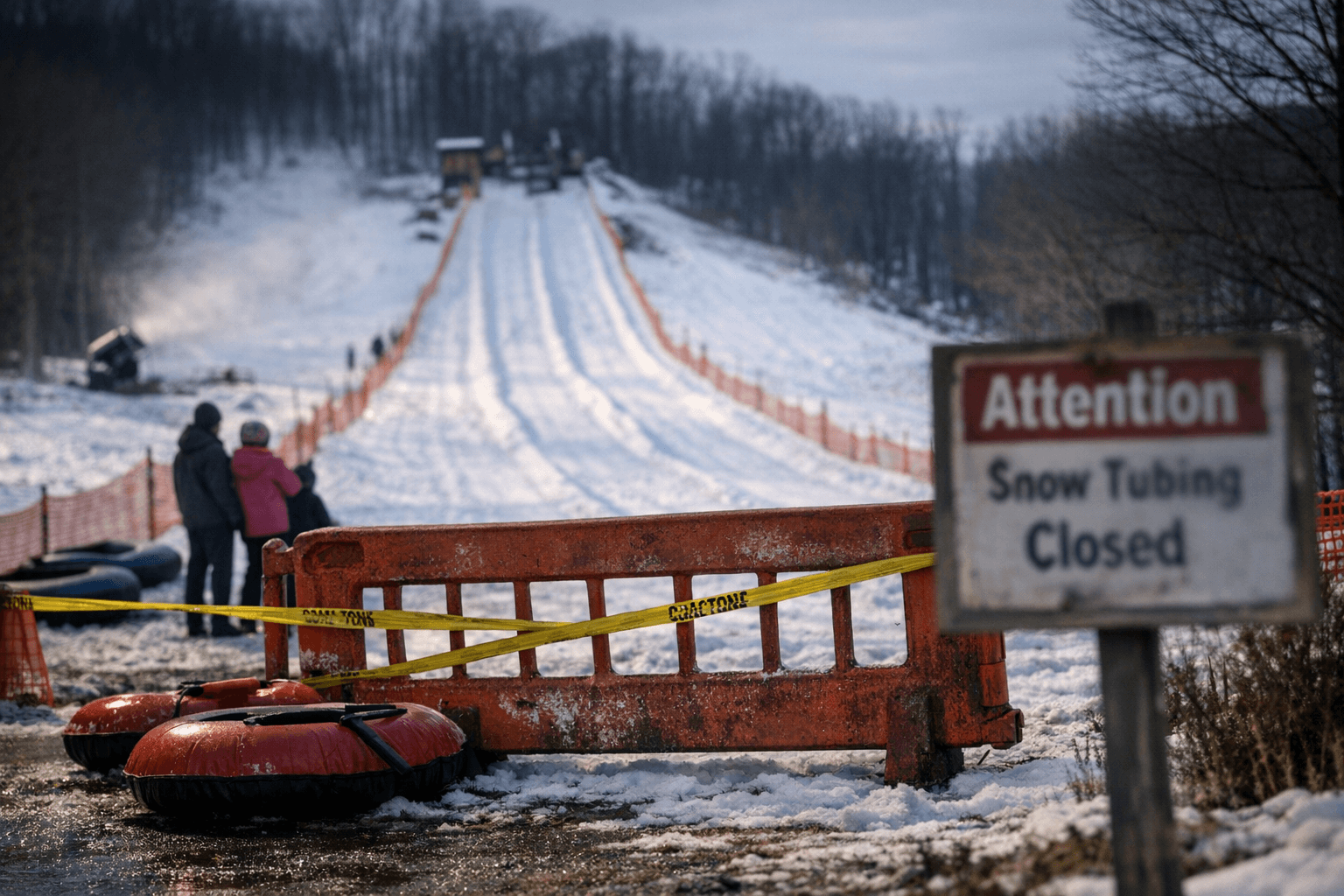 Orange County Warns: No Snow Tubing at Thomas Bull Memorial Park