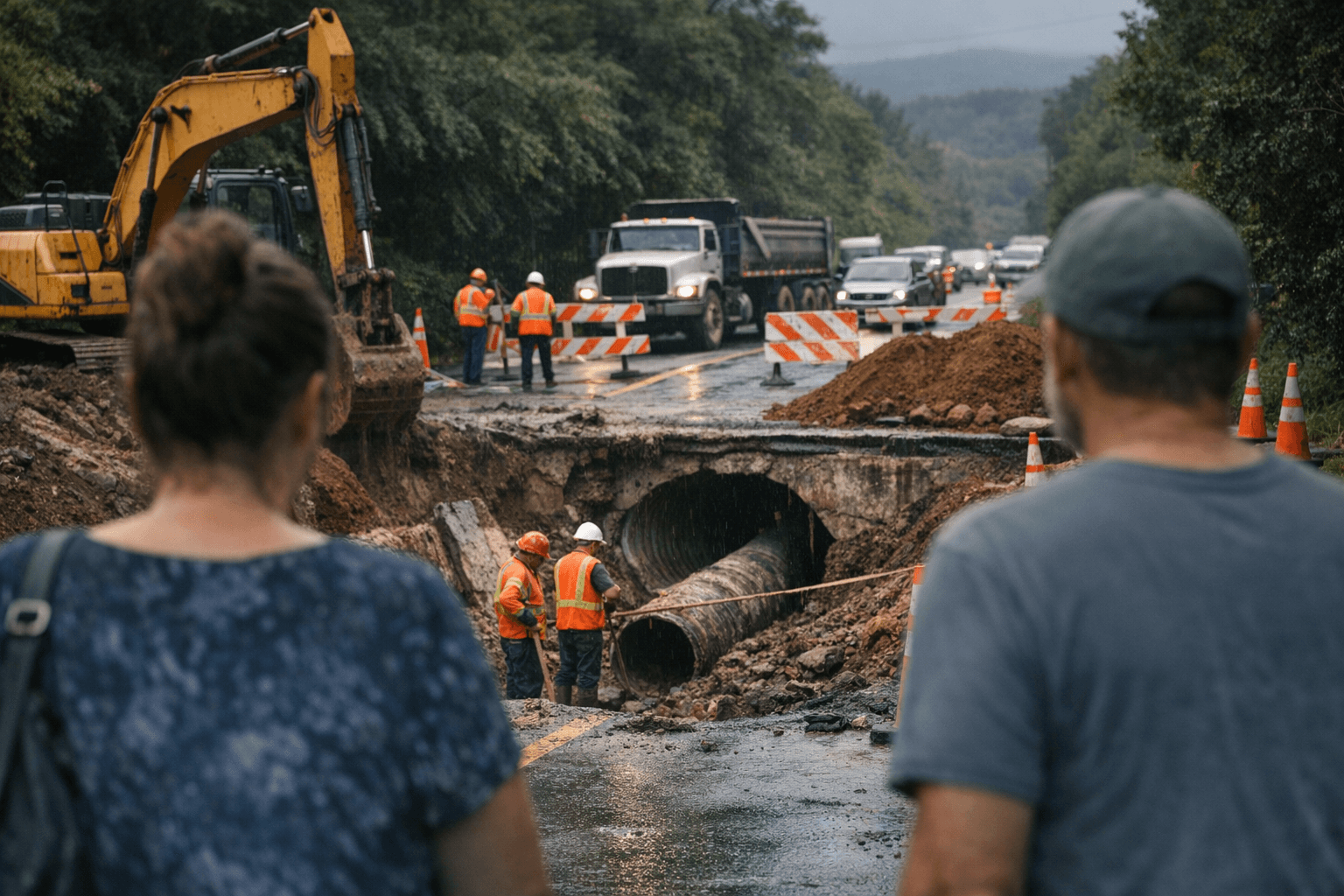 Akemama Road Closures Rescheduled, Culvert Repairs Affect Commuters