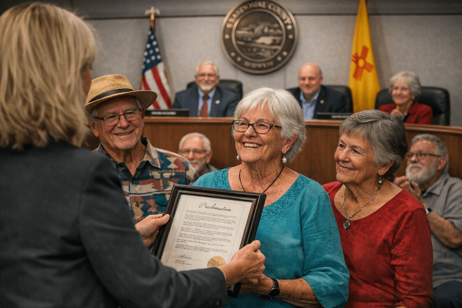 County Commission Honors Jardineros de Placitas on 60th Anniversary