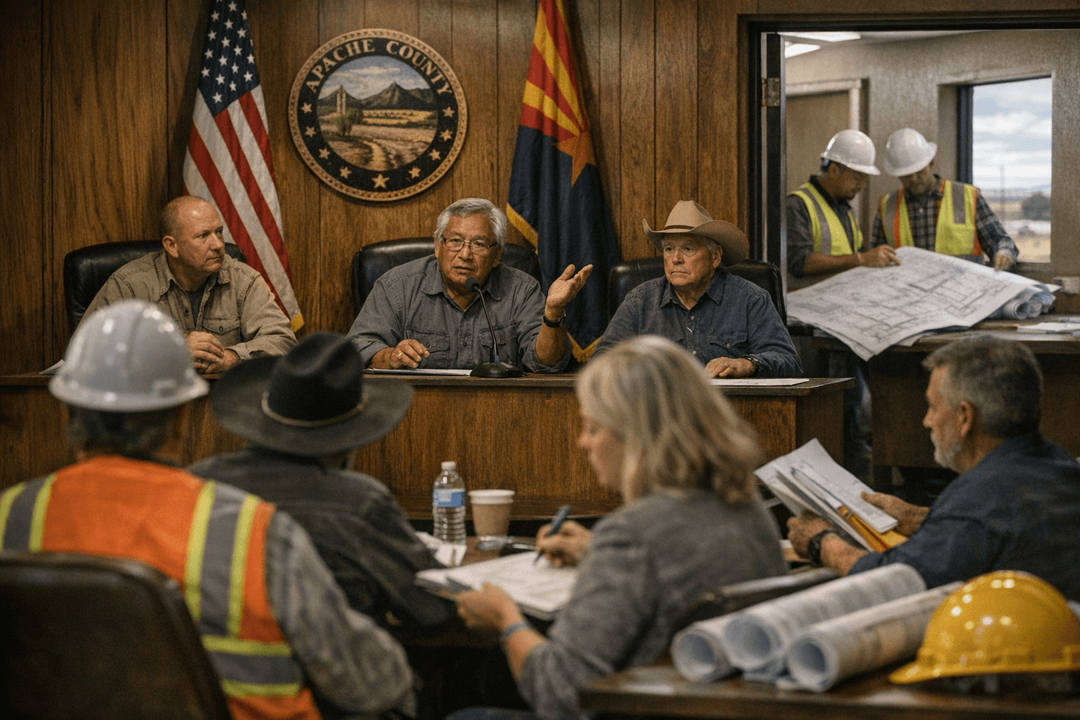 Apache County Supervisors Meet, Bids and Road Projects Take Center