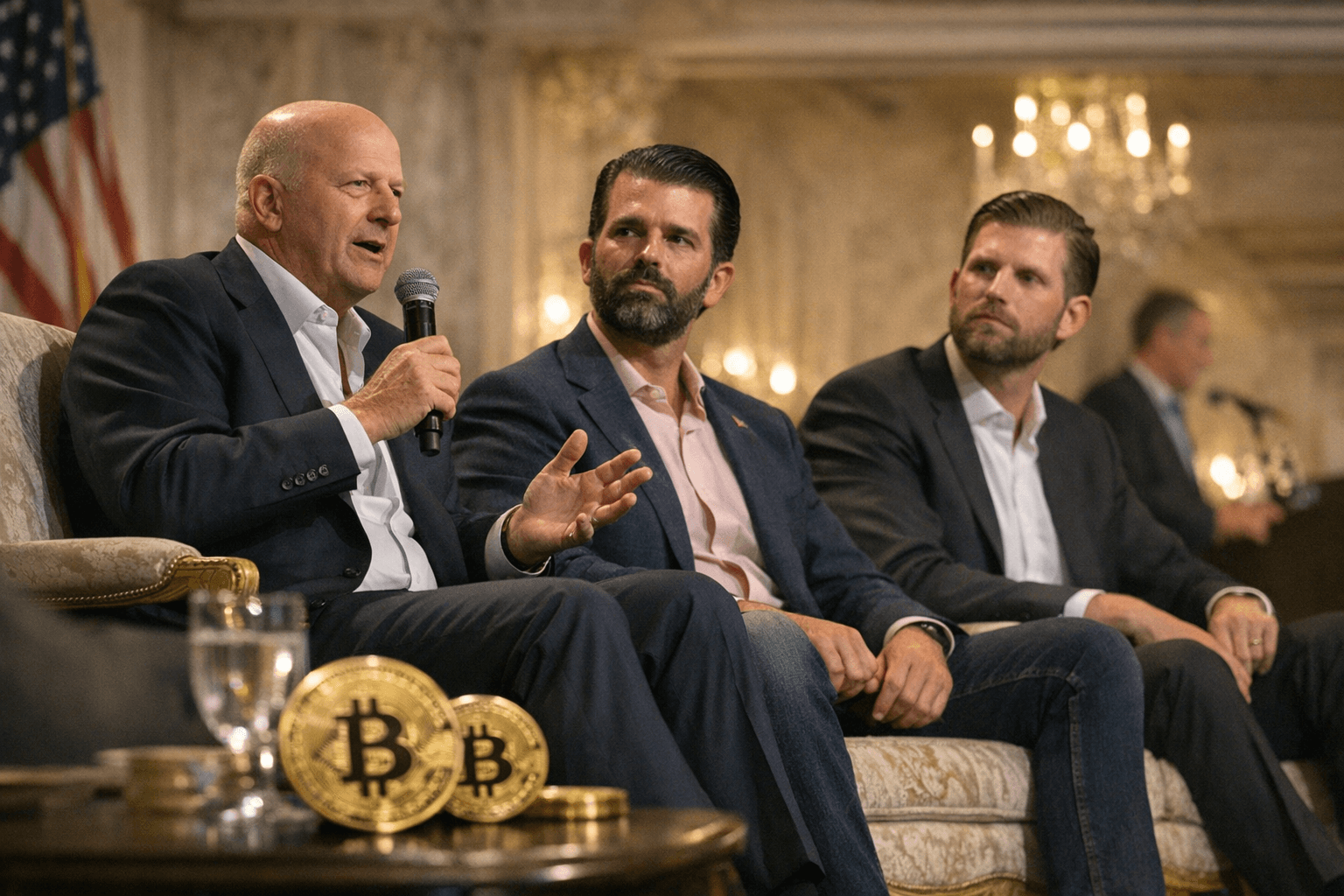Goldman Sachs CEO David Solomon Headlined Mar-a-Lago Crypto Forum with Trump Sons