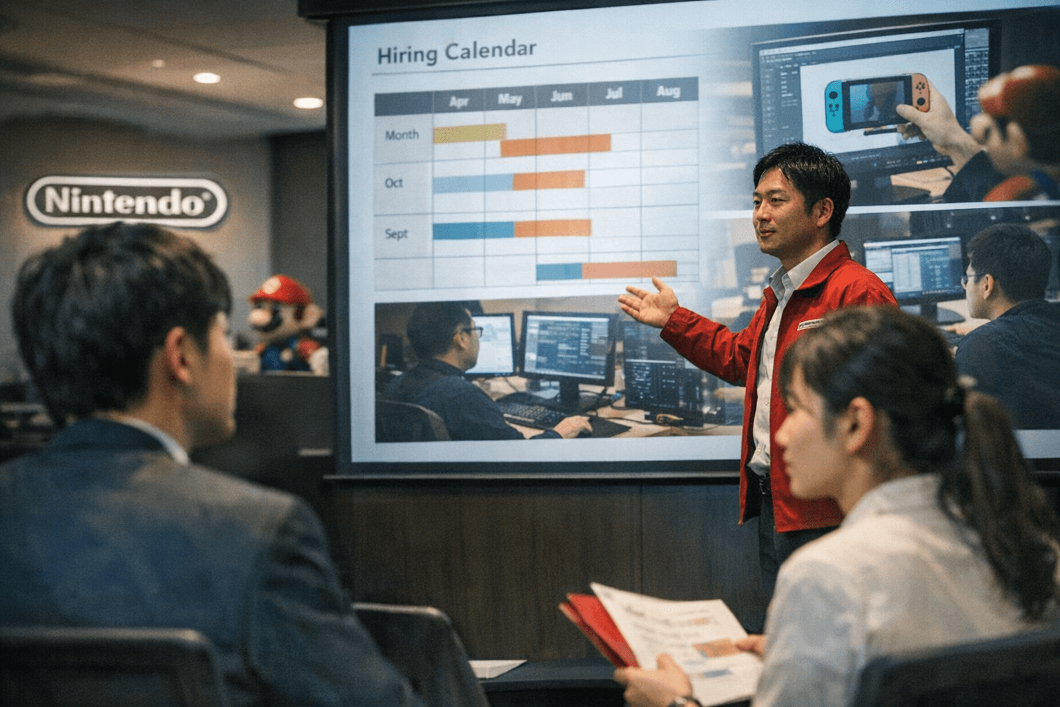 Nintendo Japan's careers pages list 2026 hiring calendar, design and IT sessions
