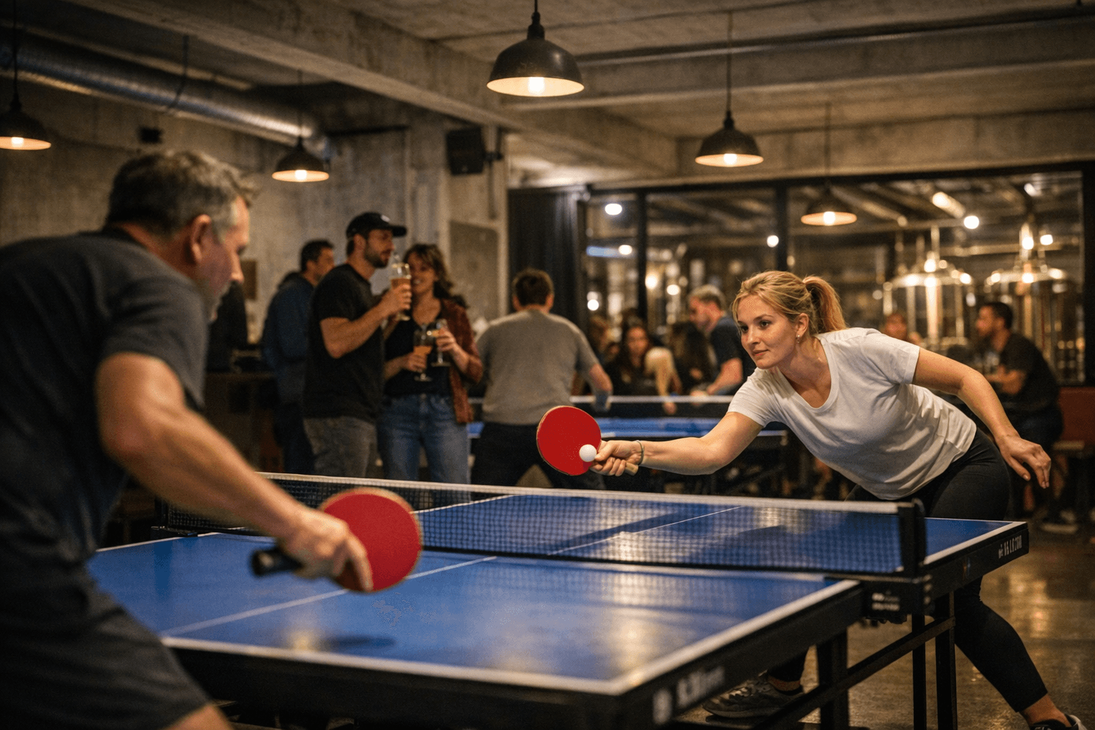 Basel's First Dedicated Ping Pong Club Opens Above Volta Bräu Brewpub