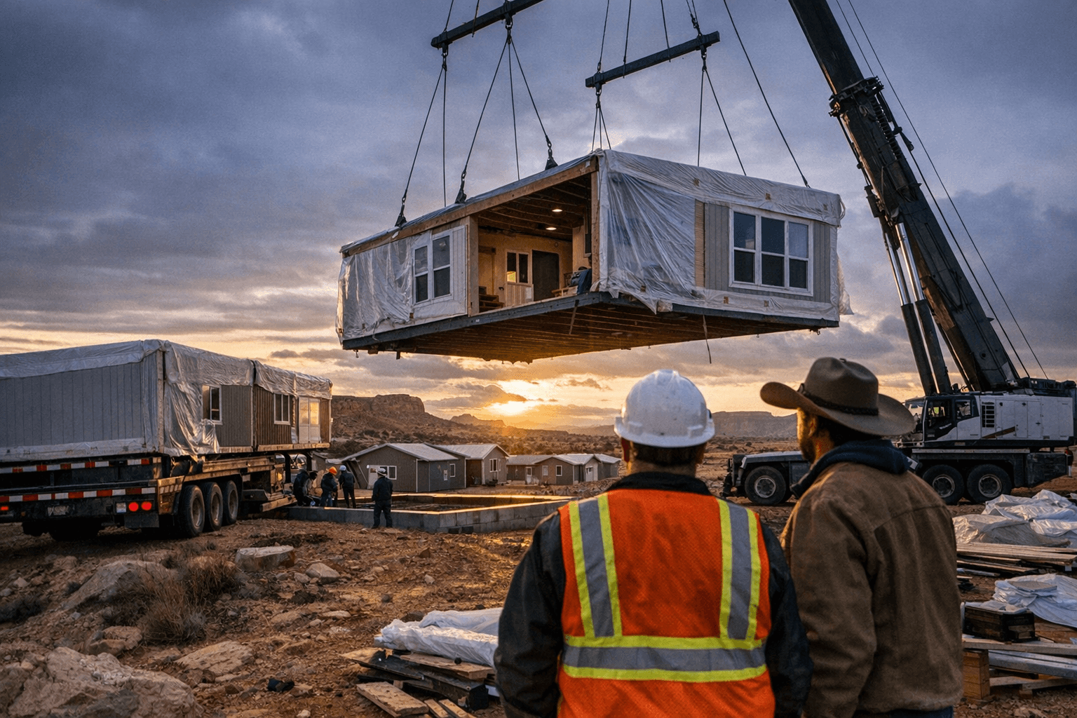 Modular Housing Project Nears Completion Amid Delivery and Funding Issues