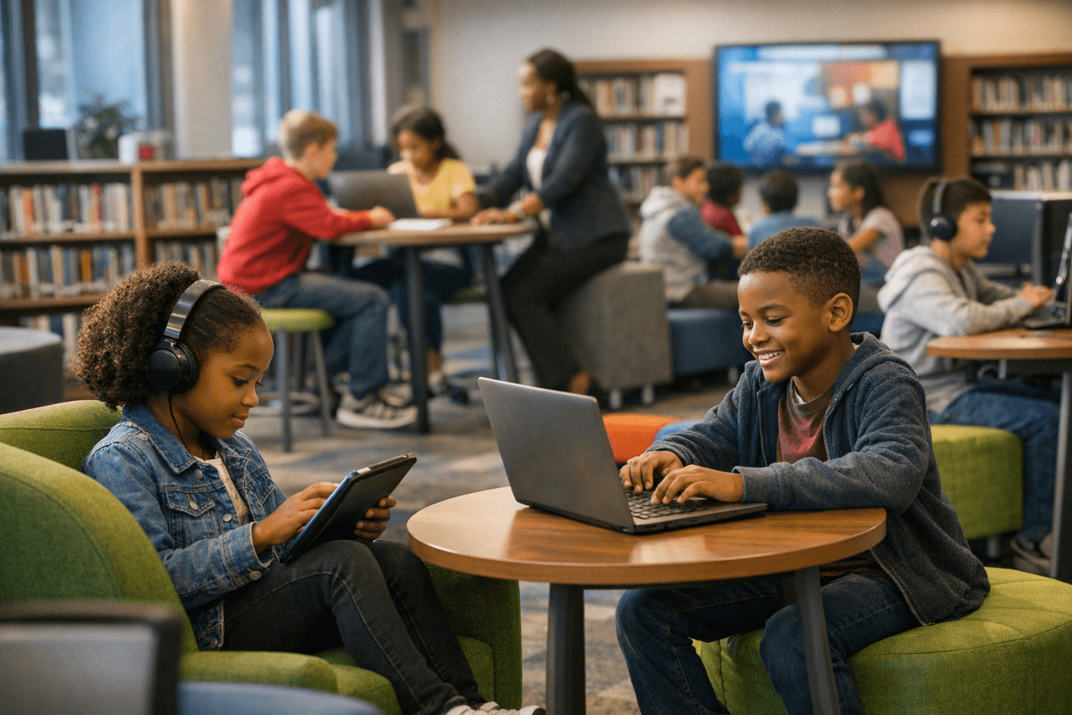 Prince George's County Updates 47 School Libraries to Modern Learning