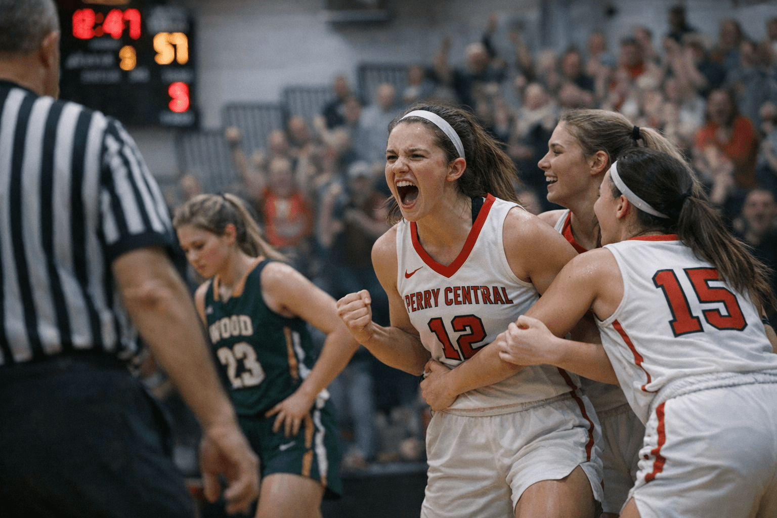 Perry Central Girls Rally in Fourth Quarter, Beat Wood Memorial