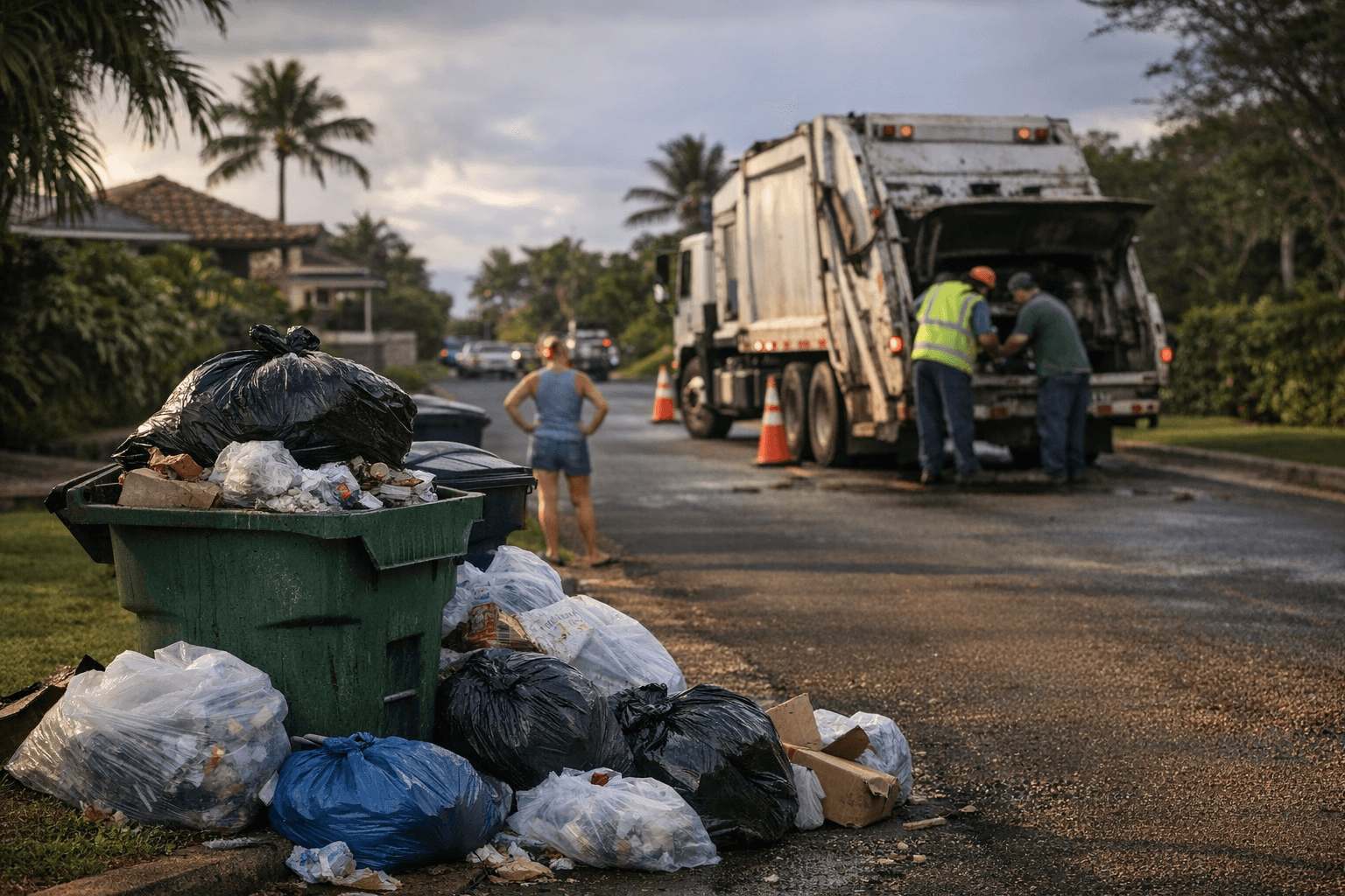 Equipment Problems Delay Trash Pickup in Po‘ipū and Kōloa