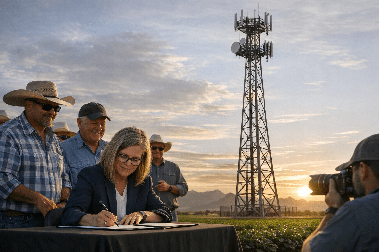 Governor Signs AgTech Laws, Unveils Yuma Agricultural Broadband Tower