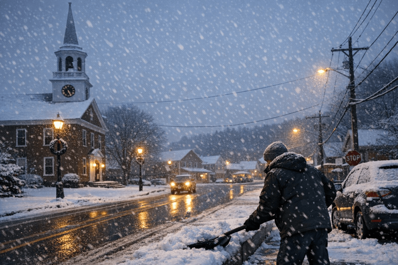 Sullivan County Sees Light Snowfall Across Several Towns