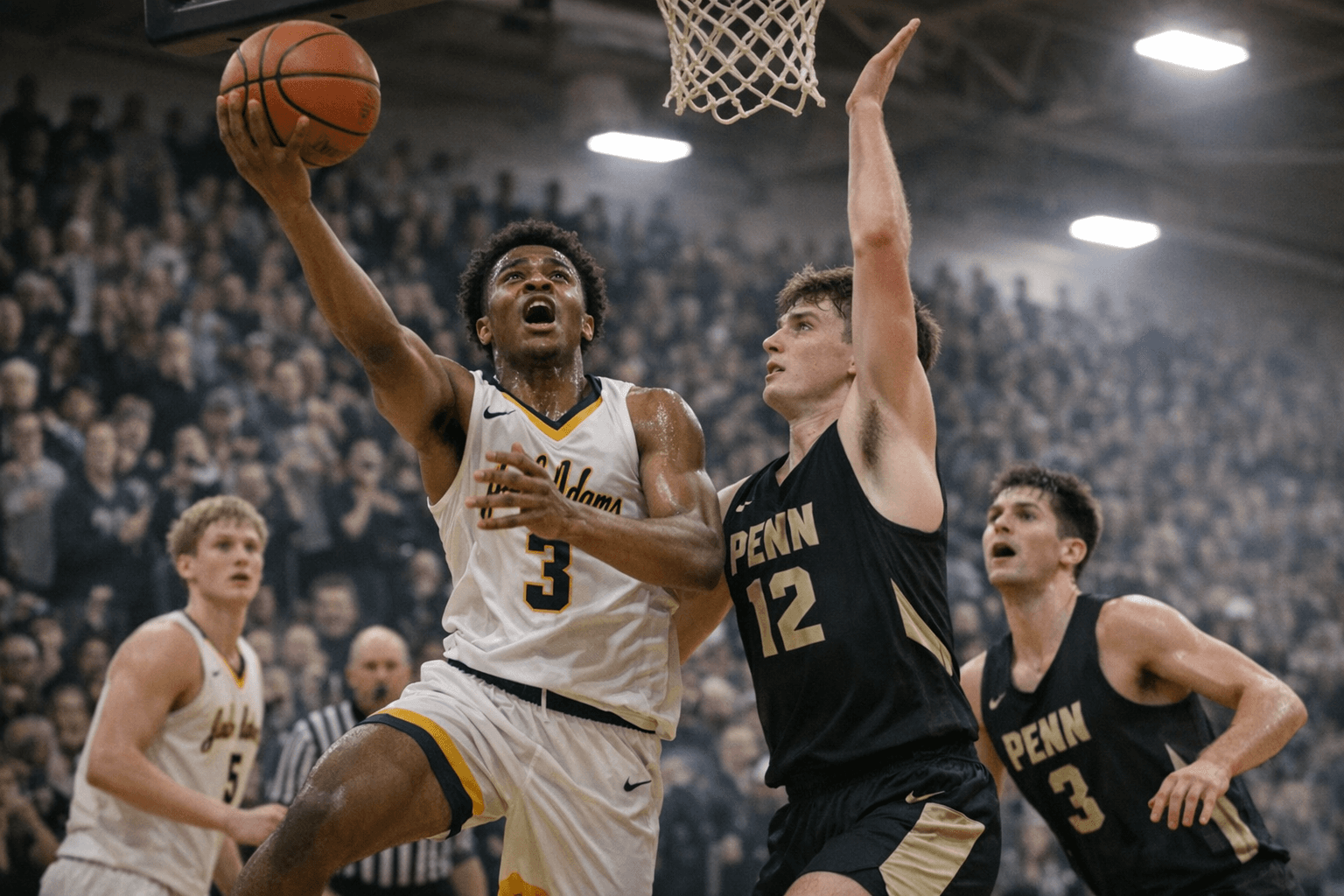 Adams, No. 12 Penn Use Fast Starts to Reach Sectional Finals