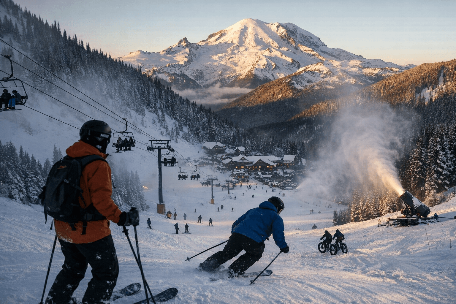 Crystal Mountain Opens Early, Boosting Winter Recreation and Economy