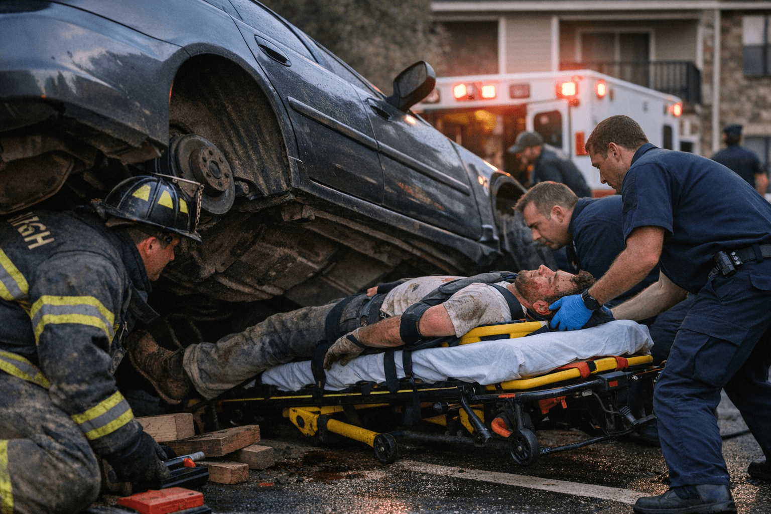 Raleigh Man Seriously Injured After Car Collapses on Him