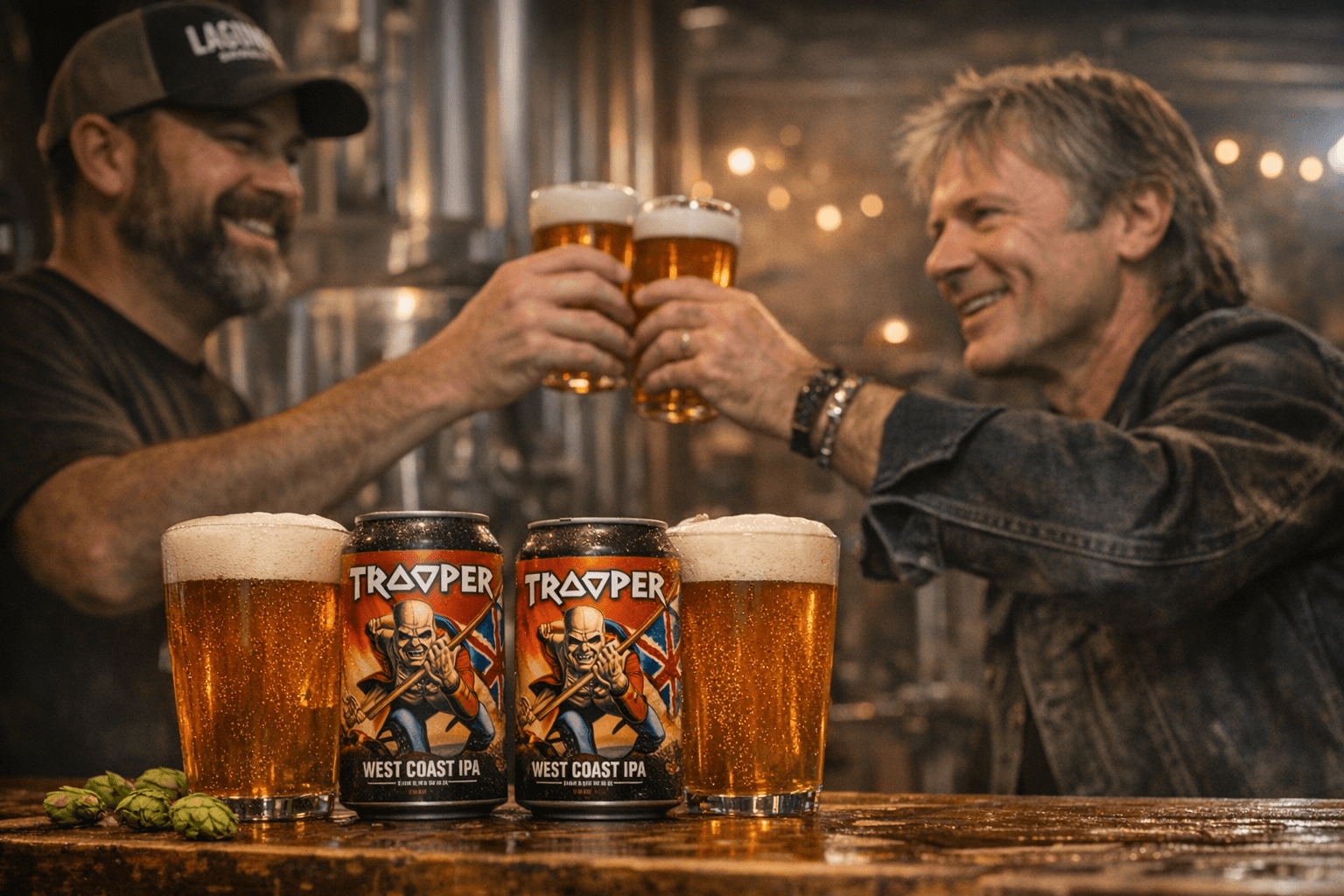 Lagunitas and Iron Maiden Launch Trooper West Coast IPA Brewed with Krush