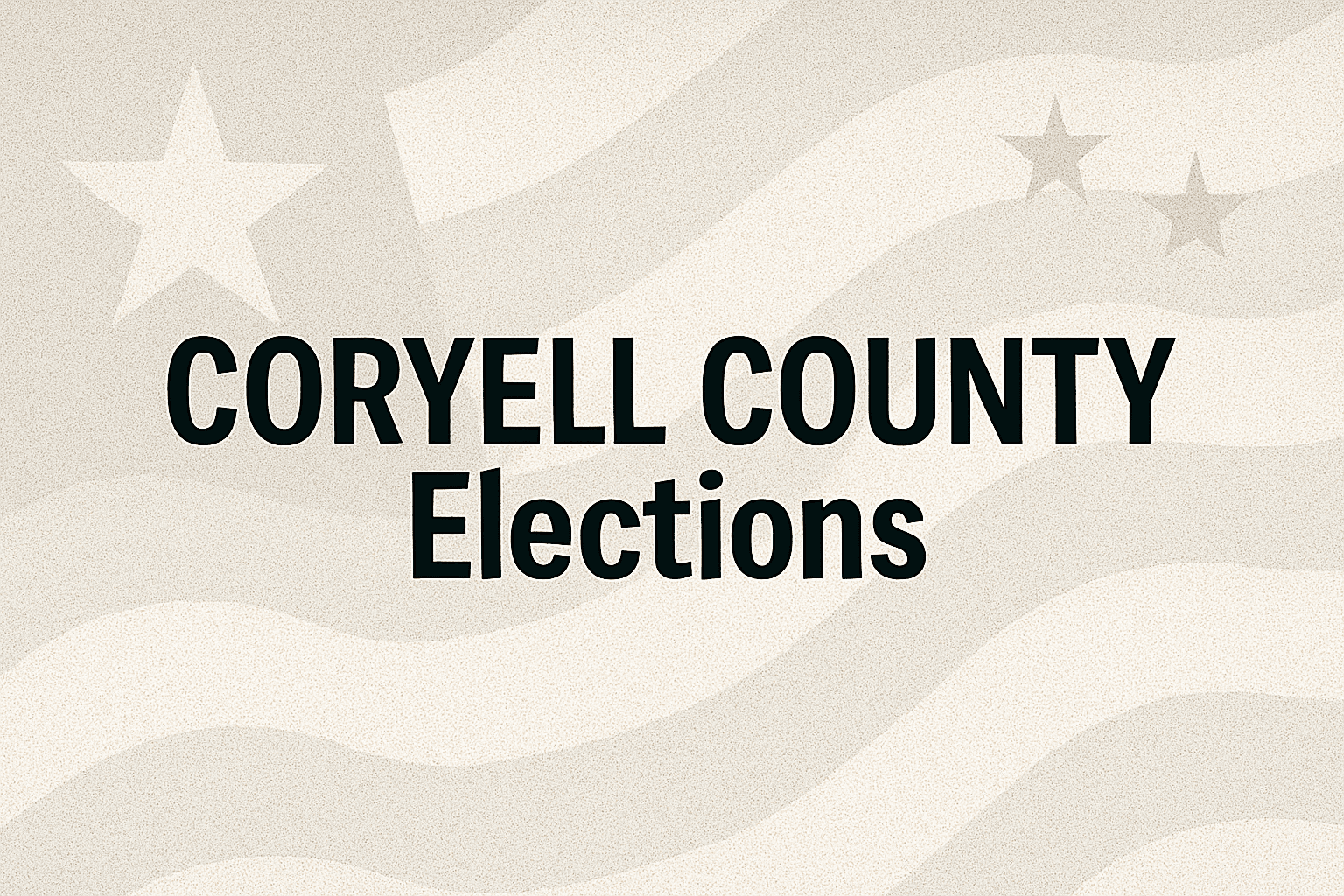 Coryell County Voters Face Amendments, Local Races Across Cities