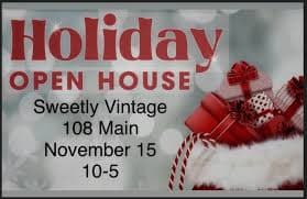 Sweetly Vintage Holiday Open House Draws Shoppers to Sterling Main Street