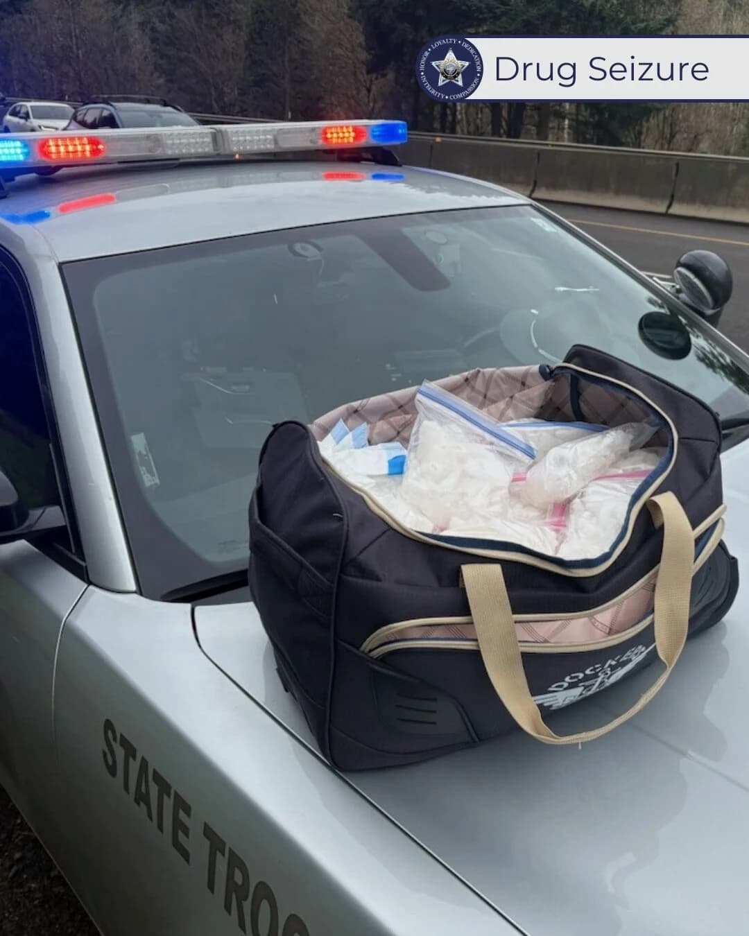 I-5 Traffic Stop Near Cottage Grove Seizes 40 Pounds Meth, Driver Arrested