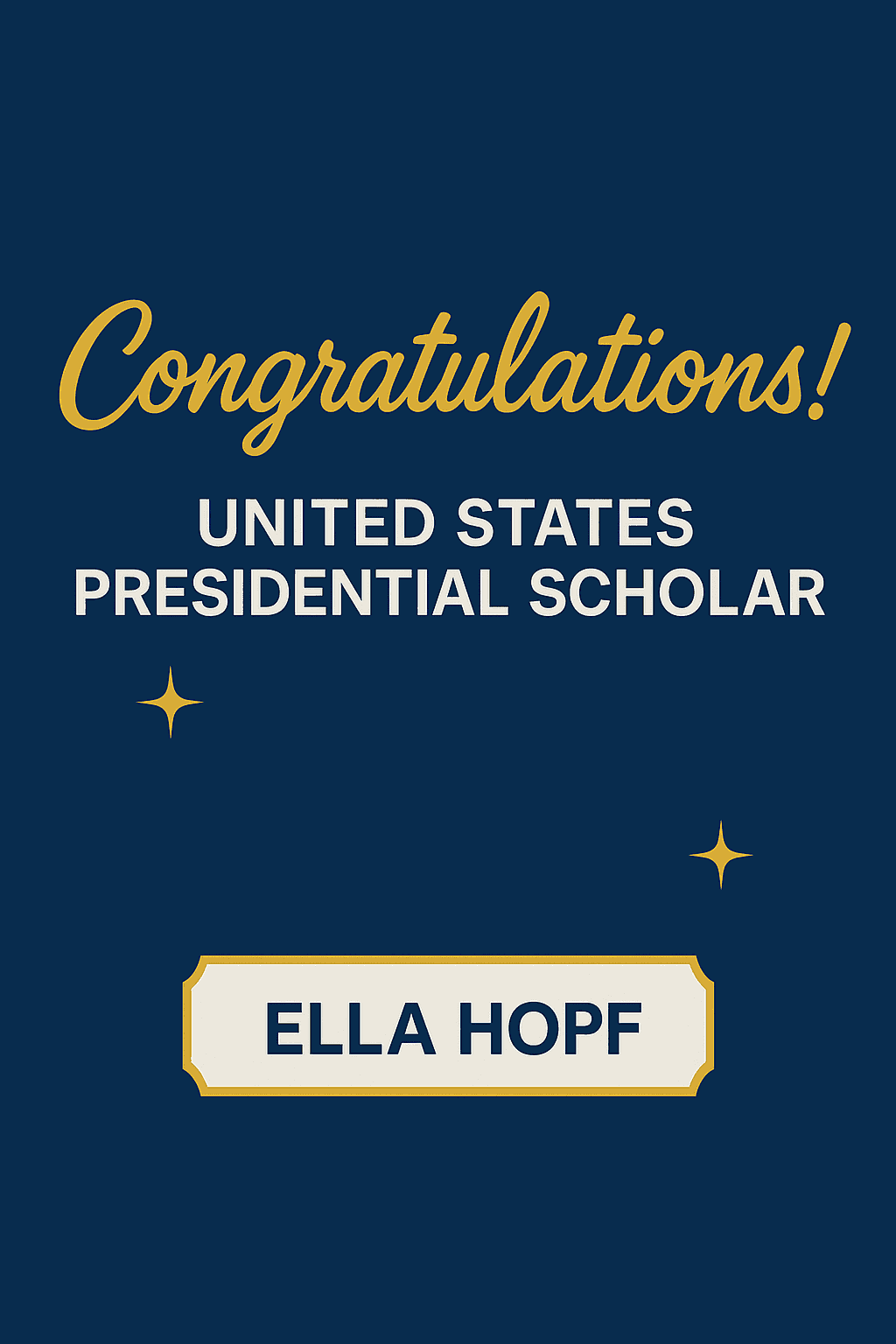 Local Teen's National Honor: Schnellville's Ella Hopf Named 2025 U.S. Presidential Scholar, Shining Light on Dubois County Excellence
