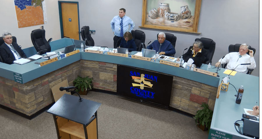 County Commission Reviews Federal Shutdown Strain, Aztec Outage, and Early Voting Progress