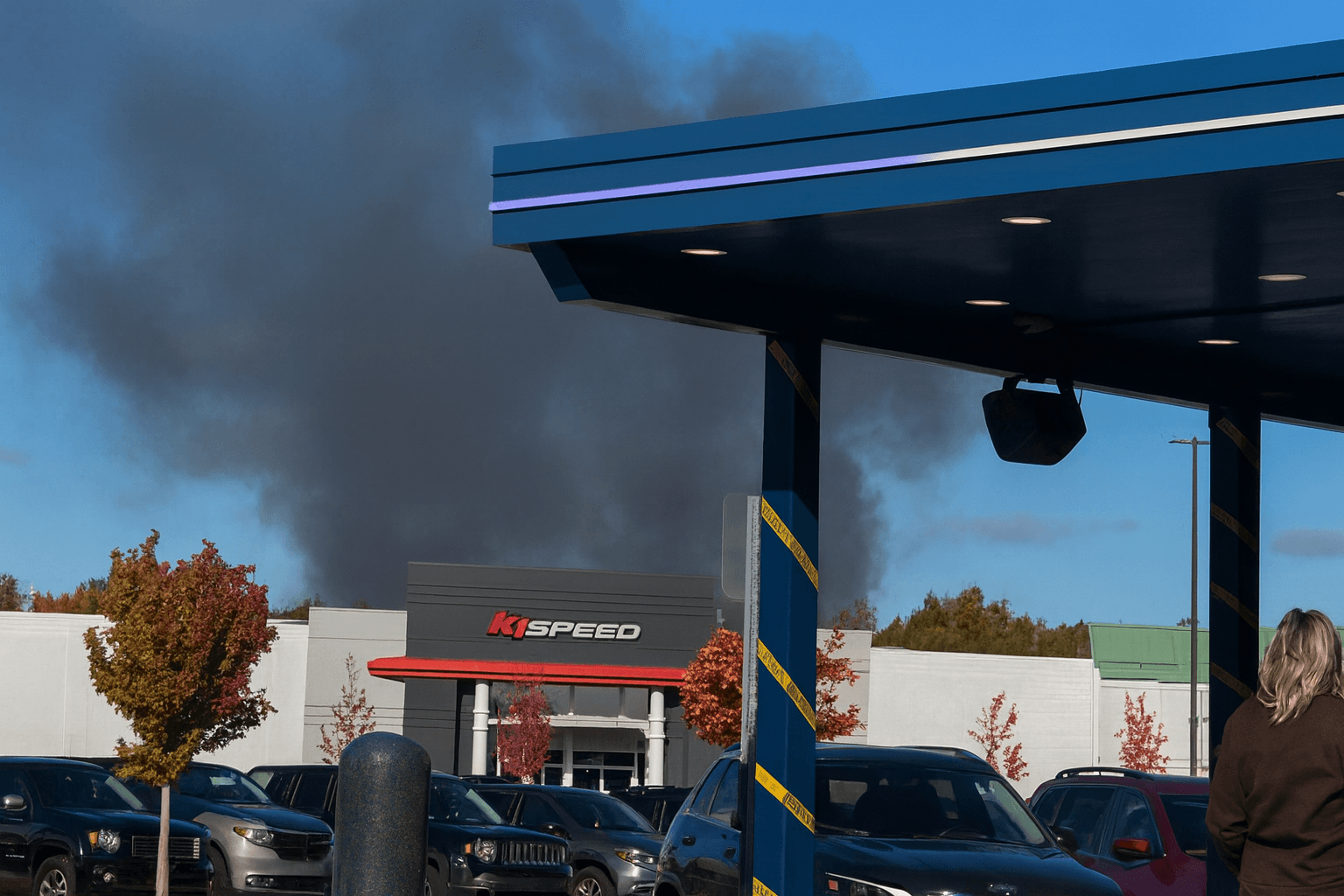 House Fire Behind Cherryland Center Sends Smoke Across Traverse City