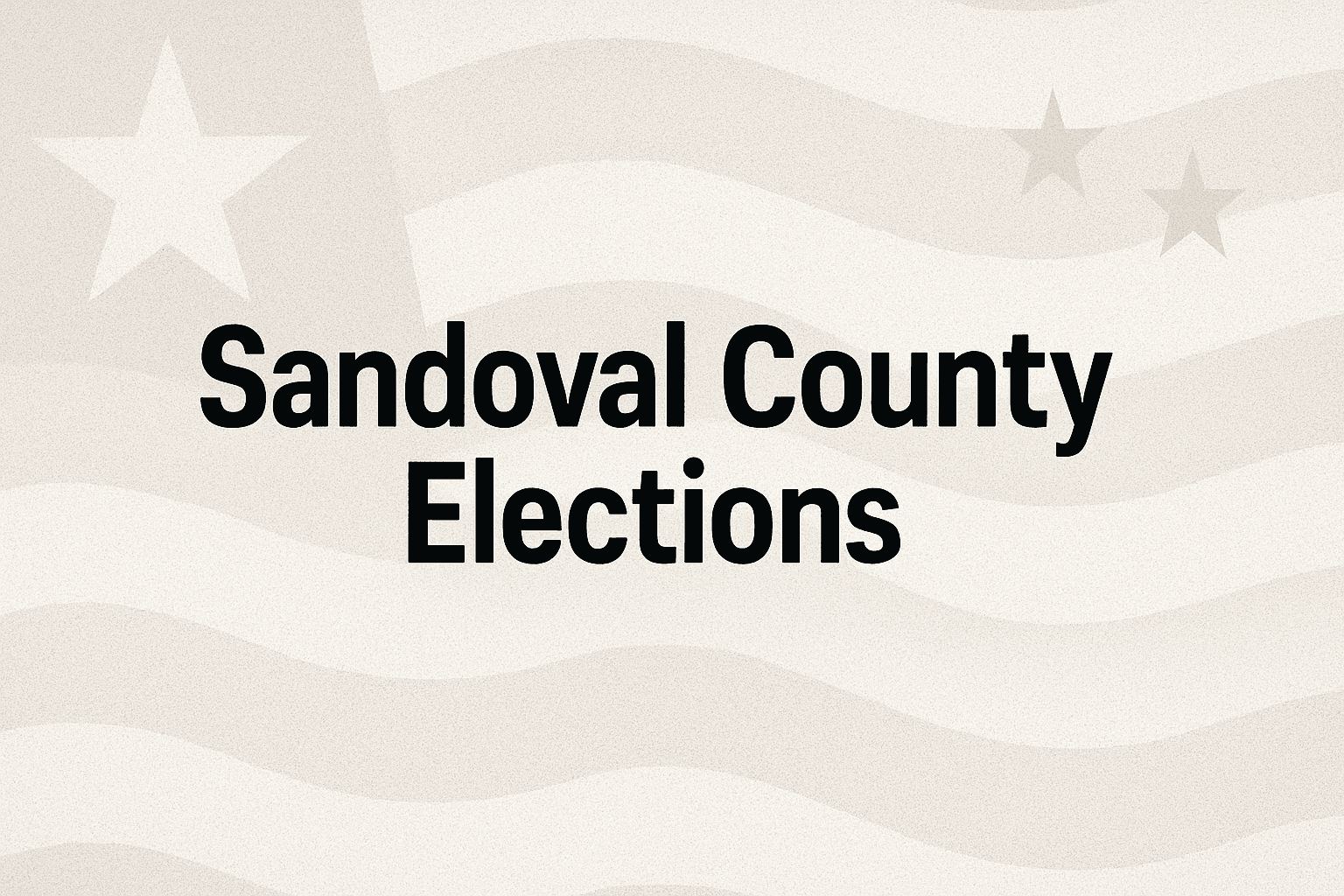 Nov. 4 Local Elections Shape Sandoval County Governance