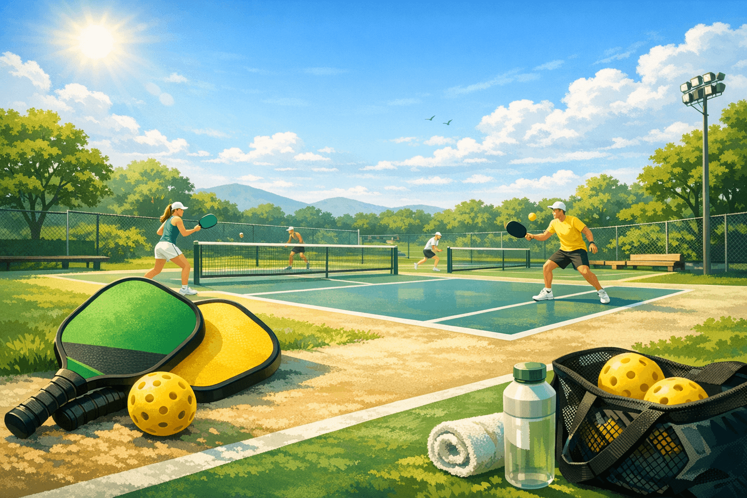 Amateur Pickleball background