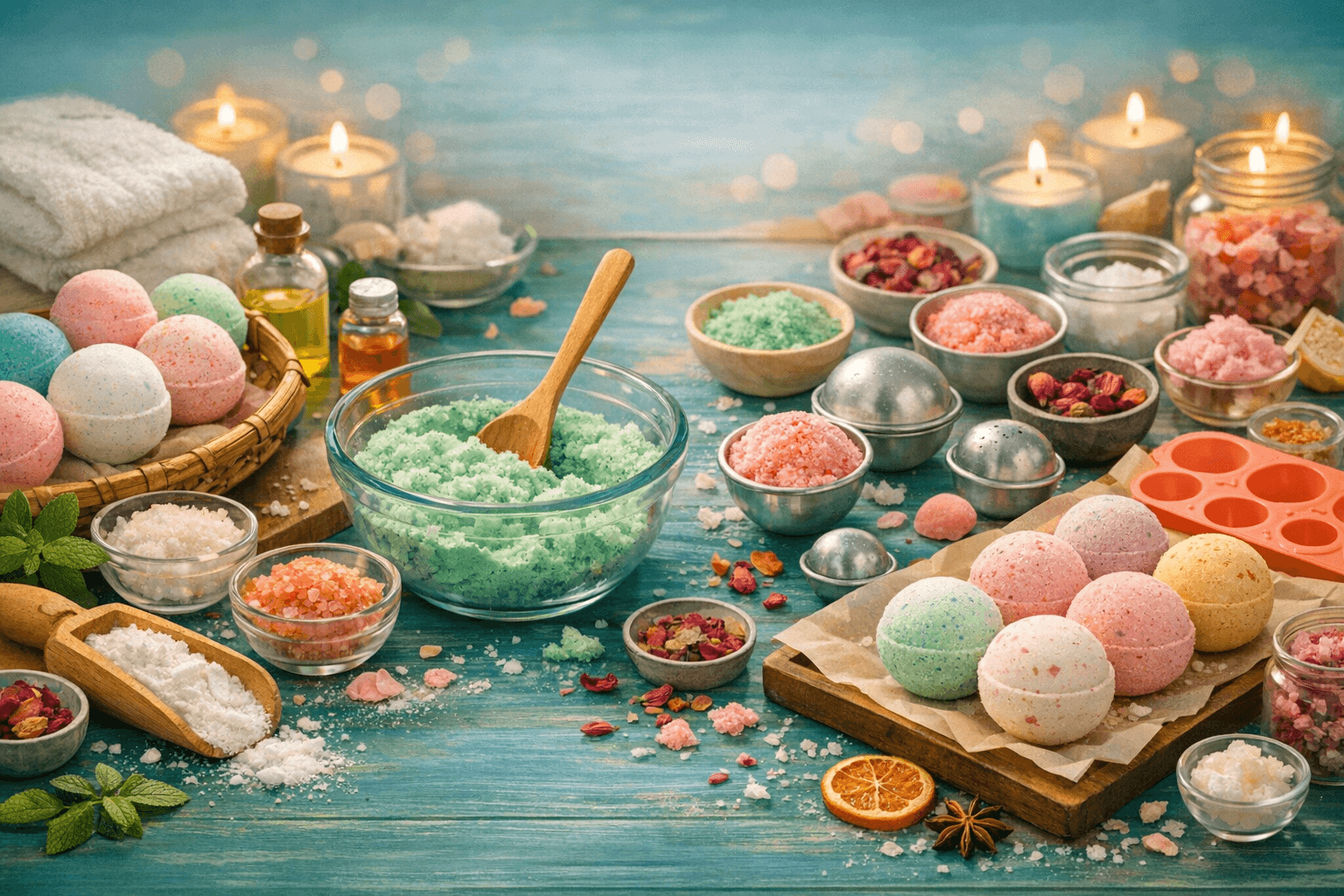 Bath Bombs background