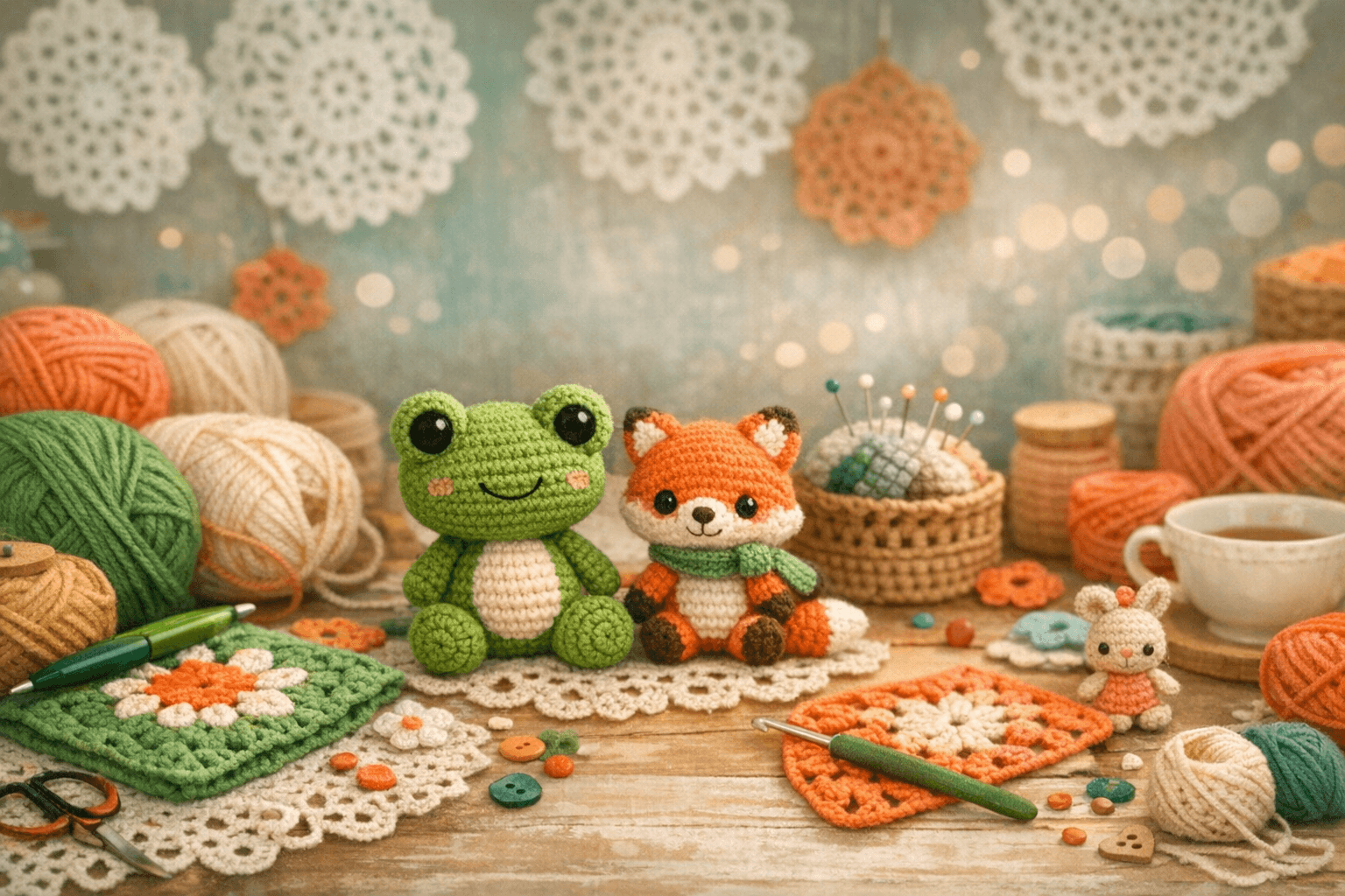 Crocheting background
