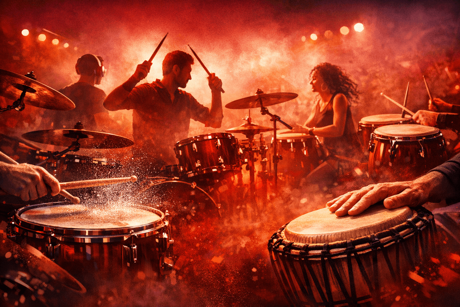 Drumming background