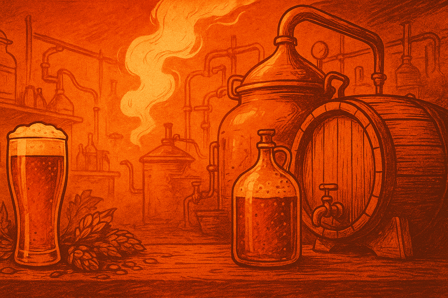 Craft Beer & Homebrewing background