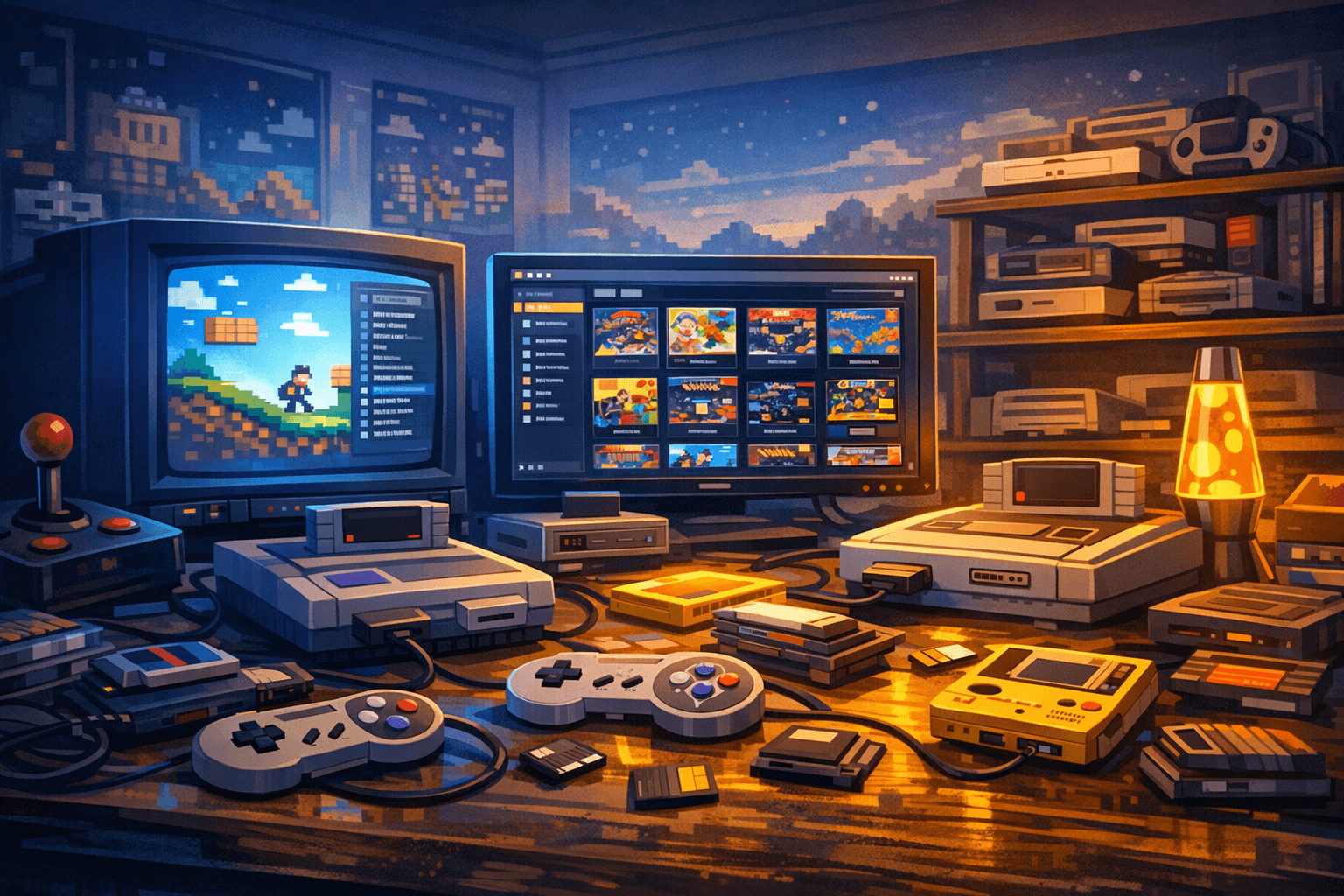 Retro Game Emulation background