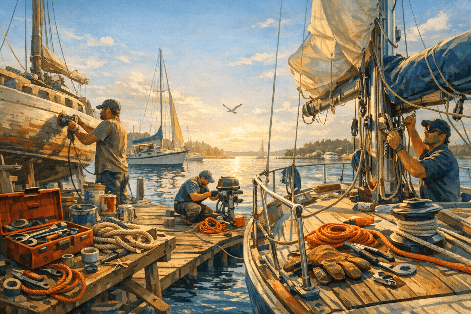 Sailing DIY background