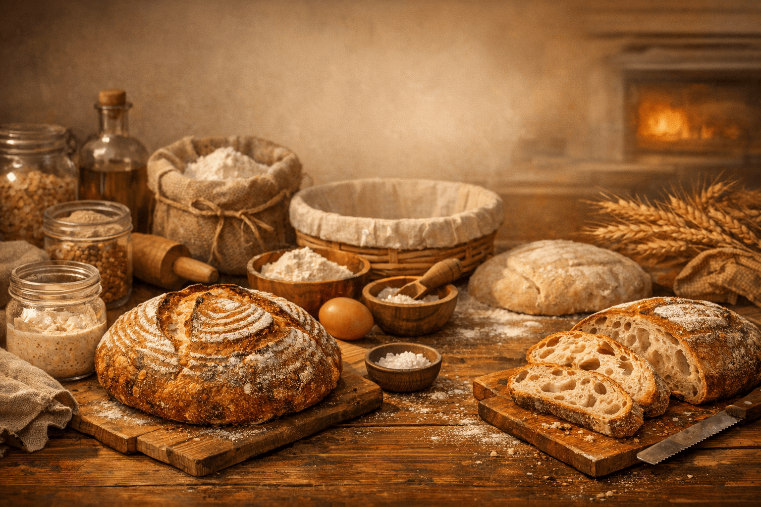 Sourdough Baking background