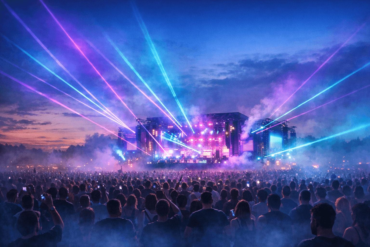 פסטיבלי מוזיקה אלקטרונית background