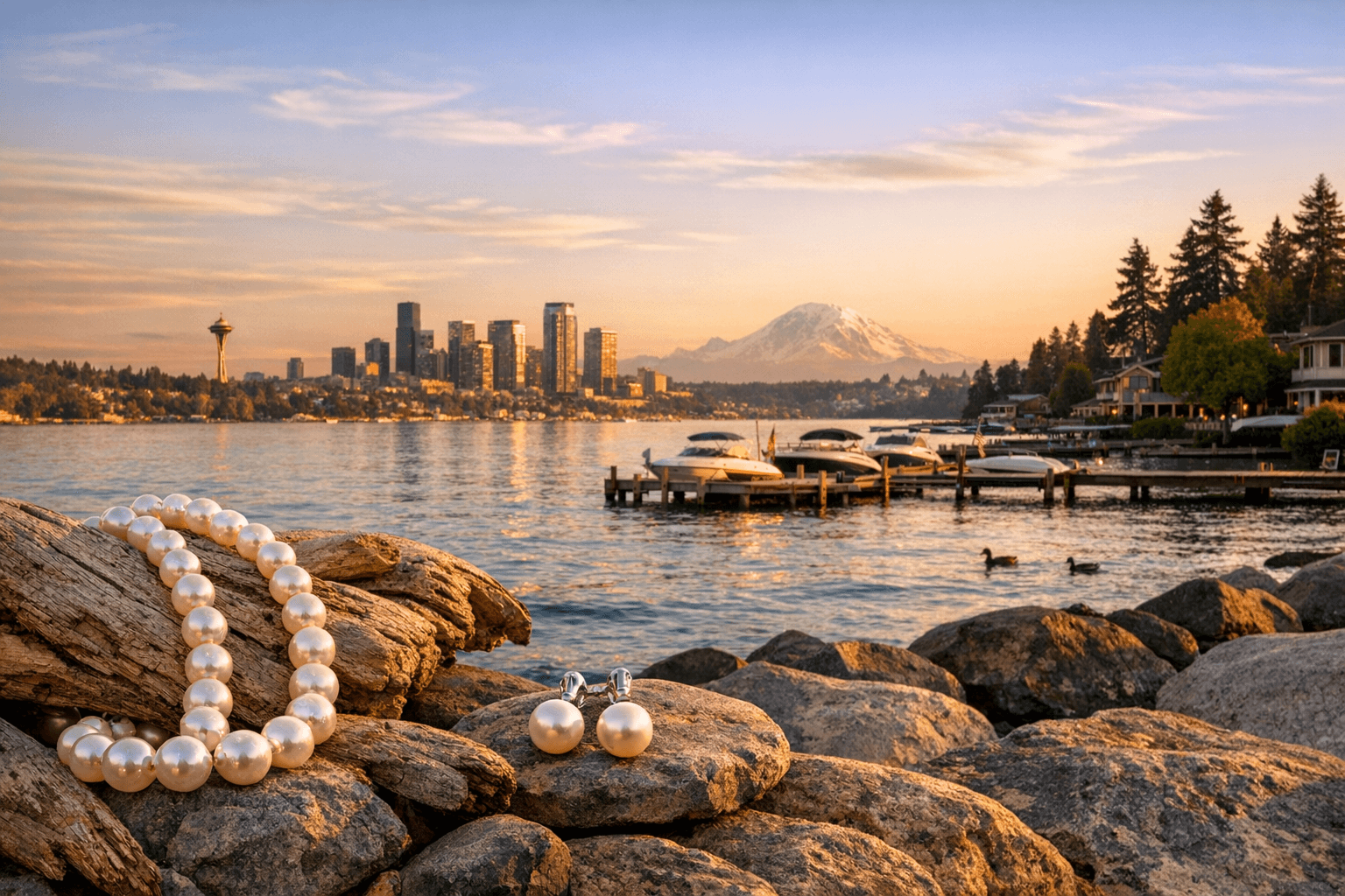 Pearl Jewelry background