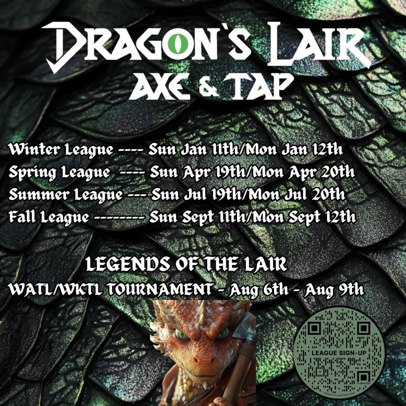 Dragon's Lair Axe and Tap opens fall leagues after WATL worlds buzz