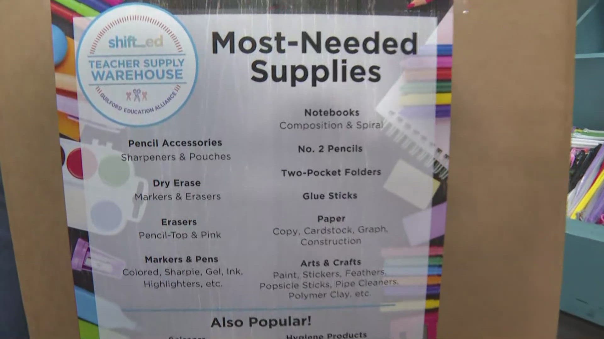 Teachers crowd Guilford County supply warehouse ahead of school year