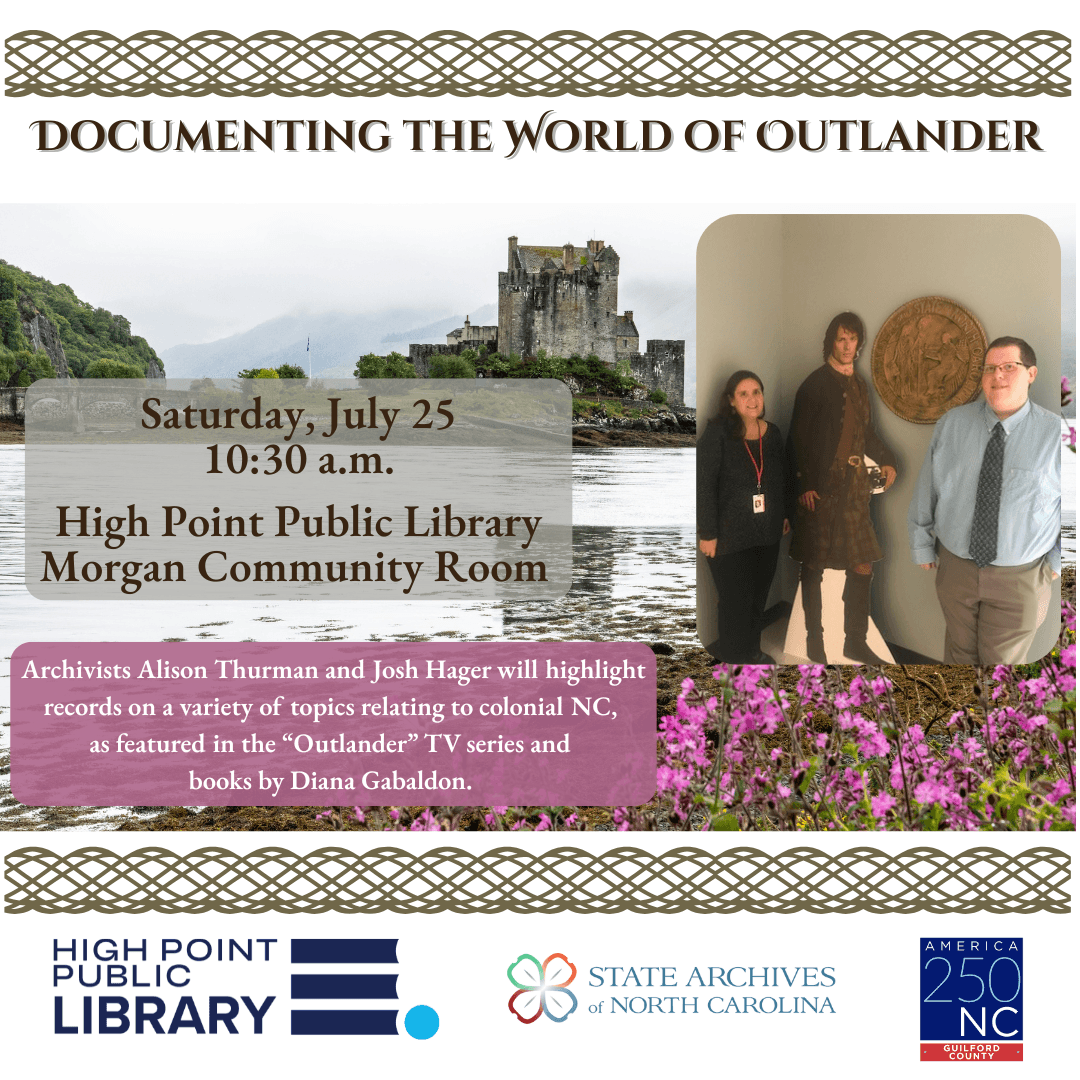 High Point Public Library to host Outlander history presentation