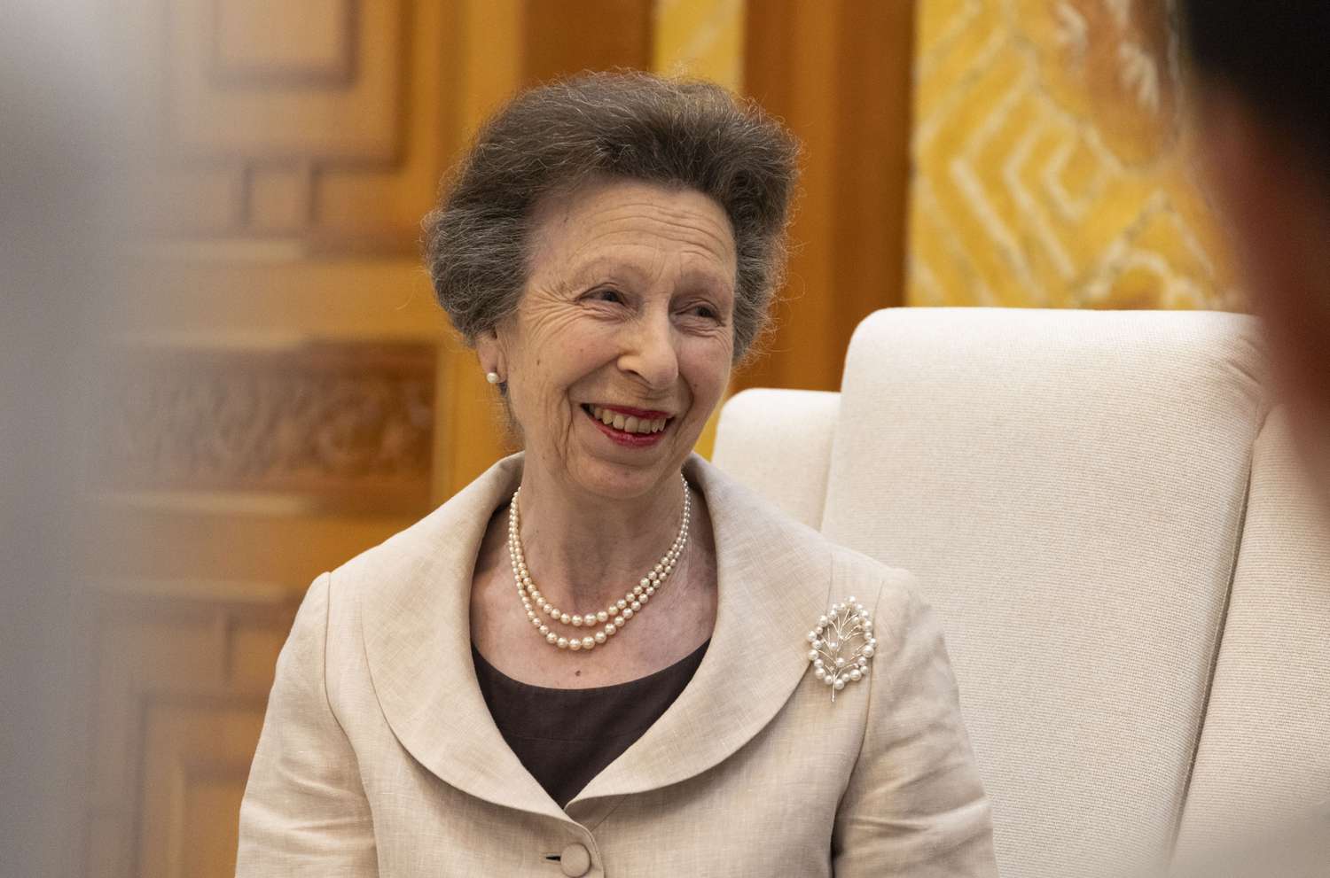 Princess Anne’s pearl jewelry nods to Queen Elizabeth II at Asia tour