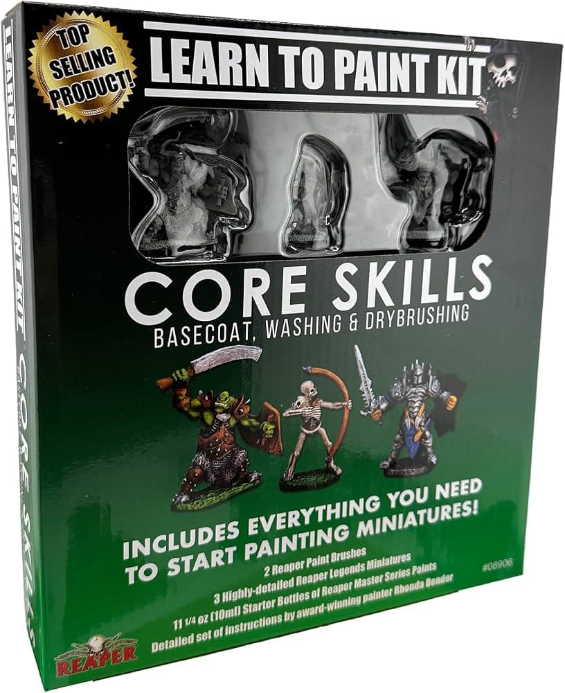 Reaper Miniatures Learn to Paint Kit offers beginners a clear start