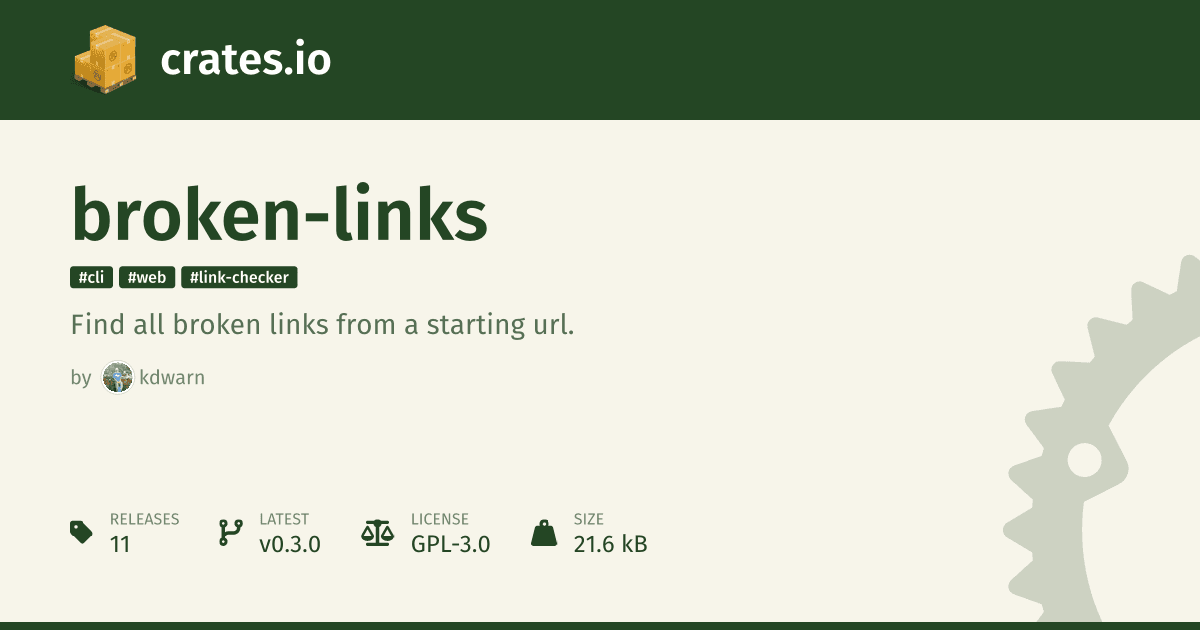 Rust crate maintainers warned about broken README links on crates.io