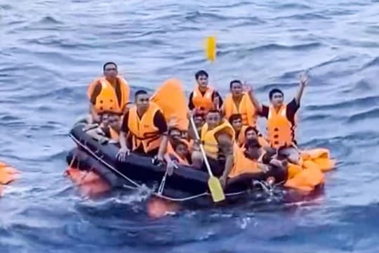 15 missing after cargo ship sinks near disputed South China Sea reef