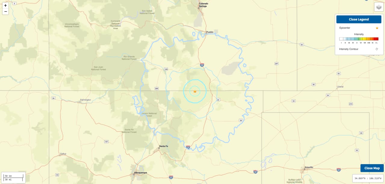 Magnitude 3.8 earthquake rattles southwest of Trinidad, no damage reported