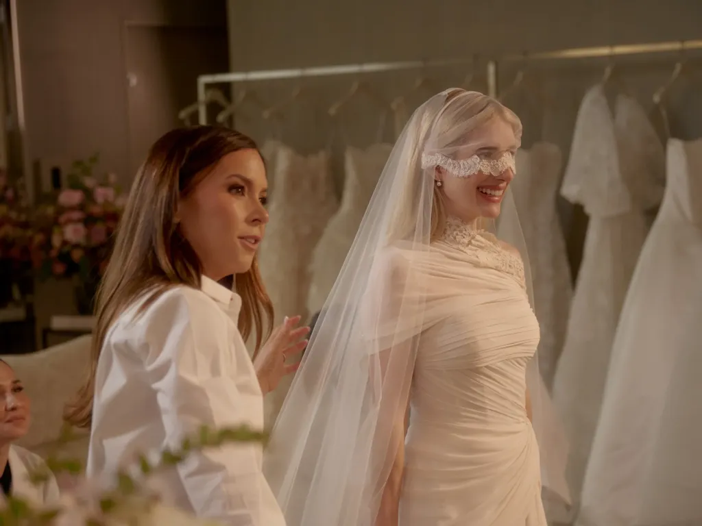 Emma Roberts final wedding dress fitting with Monique Lhuillier revealed