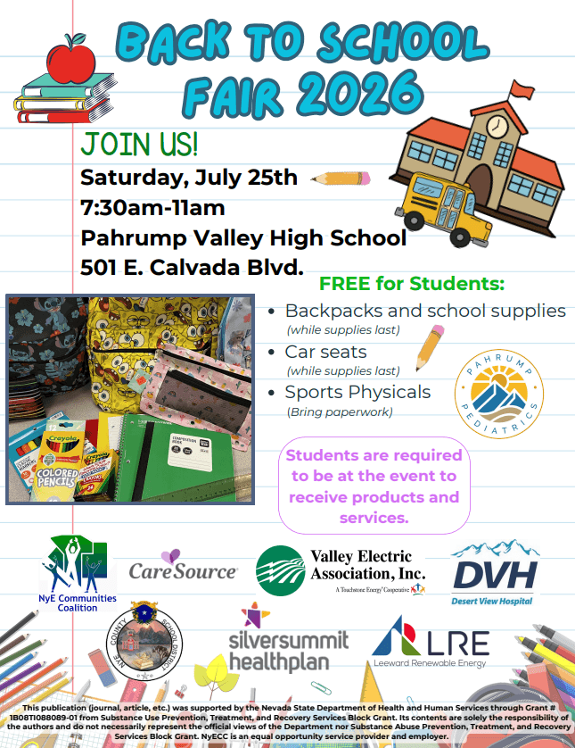 Nye County back-to-school fair draws more than 900 people
