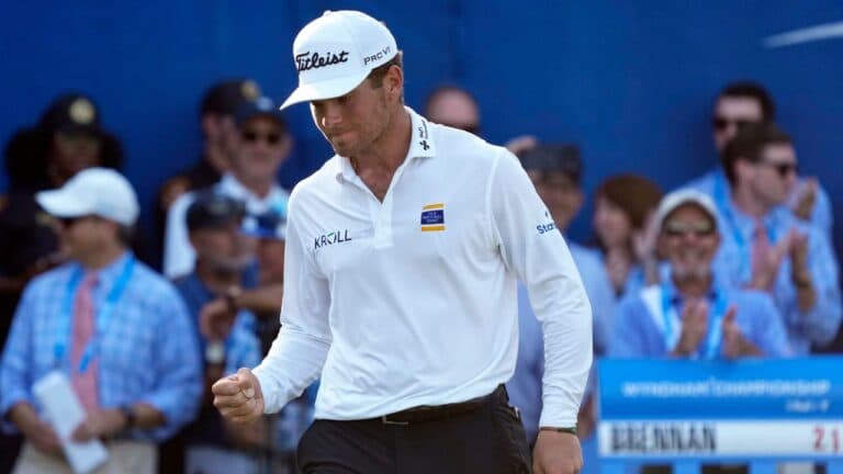 Brennan wins Wyndham Championship, earns PGA Tour postseason berth