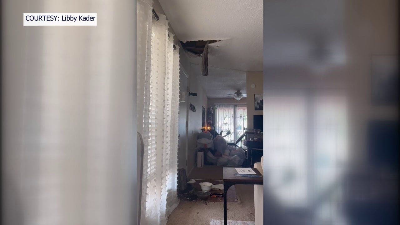 Seminole tenant waits five days for ceiling repairs after storm collapse