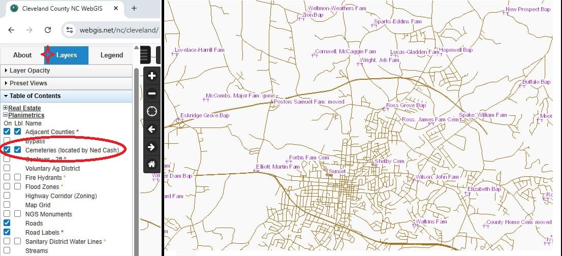 Cleveland County cemeteries hold graves older than the county itself