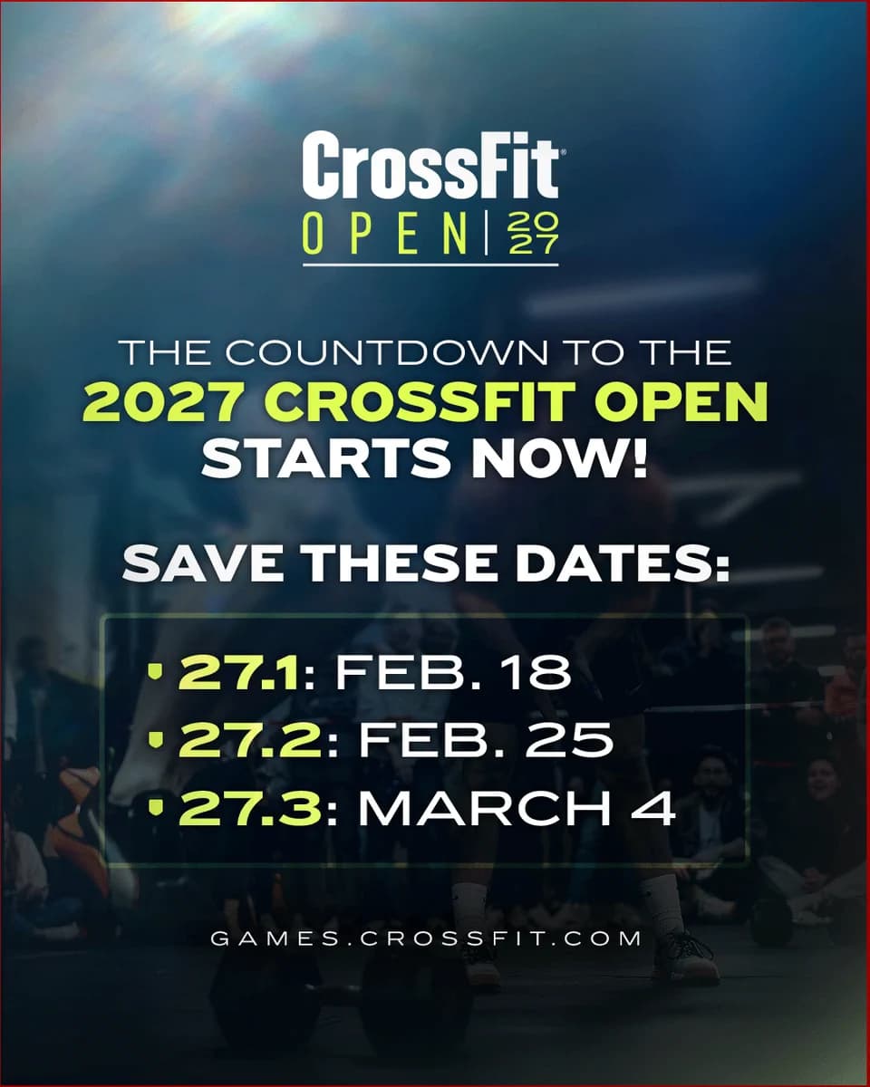 CrossFit sets 2027 Open dates as 2026 season continues